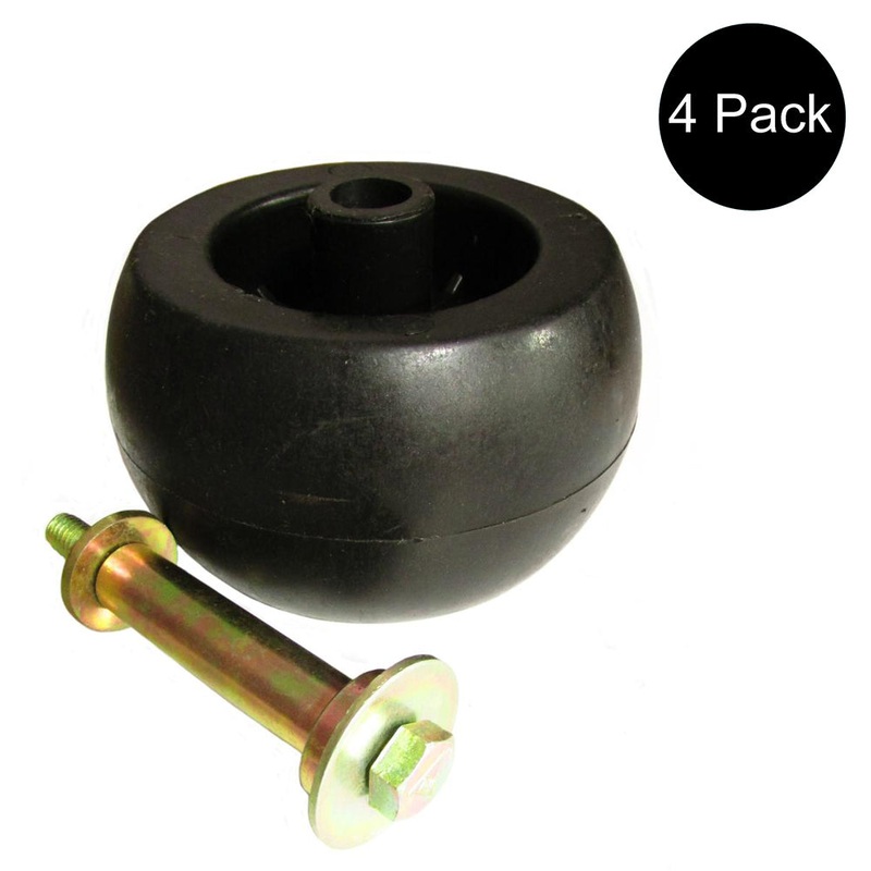 (4) Anti Scalp Deck Wheel Roller Hardware Fits Exmark Mower 103-7263 109-2098