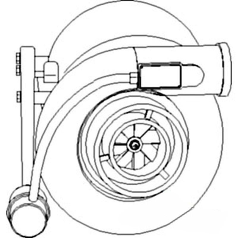 WN-J800426-PEX Turbo Charger Fits International/CaseIH MX240 MX255 MX270 MX285