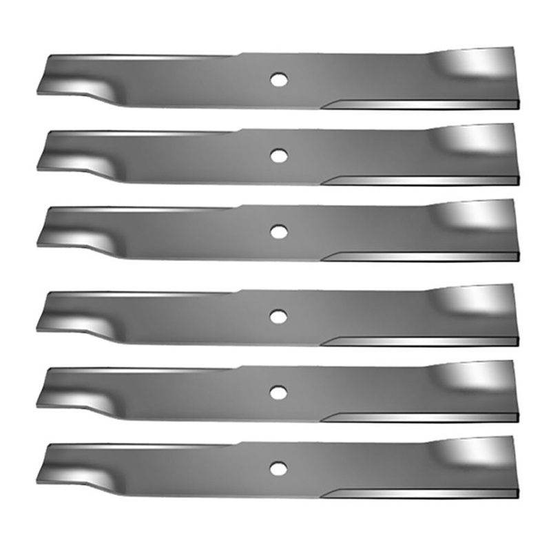 6 REPLACEMENT HUSTLER MOWER BLADES 54" CUT XR-7 Z & SUPER Z 797696 601124