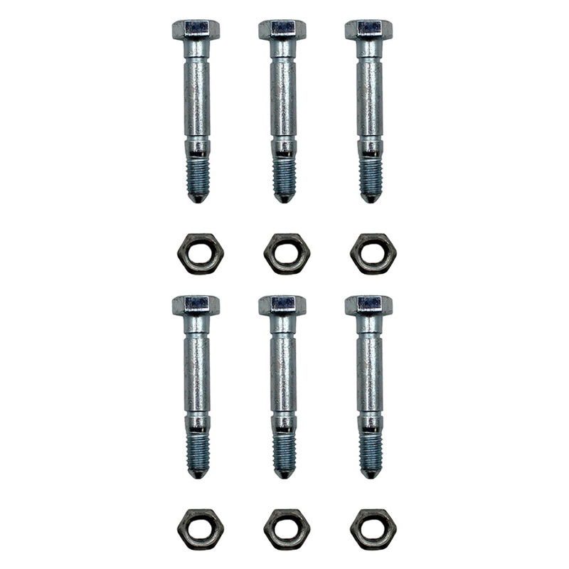 6 Pack Shear Pins Nuts fit 510015 51001500 AM136890 AM122156 3285-11 Snow Blower