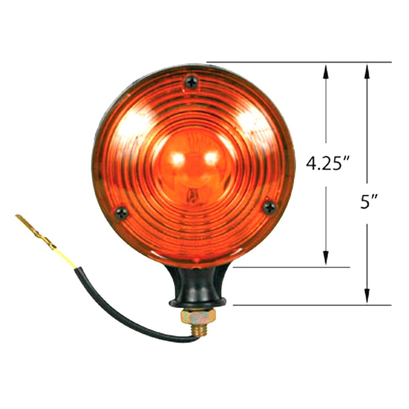 Universal Amber Warning Light 12 Volt - Fits John Deere IH Fits Ford Fits Massey