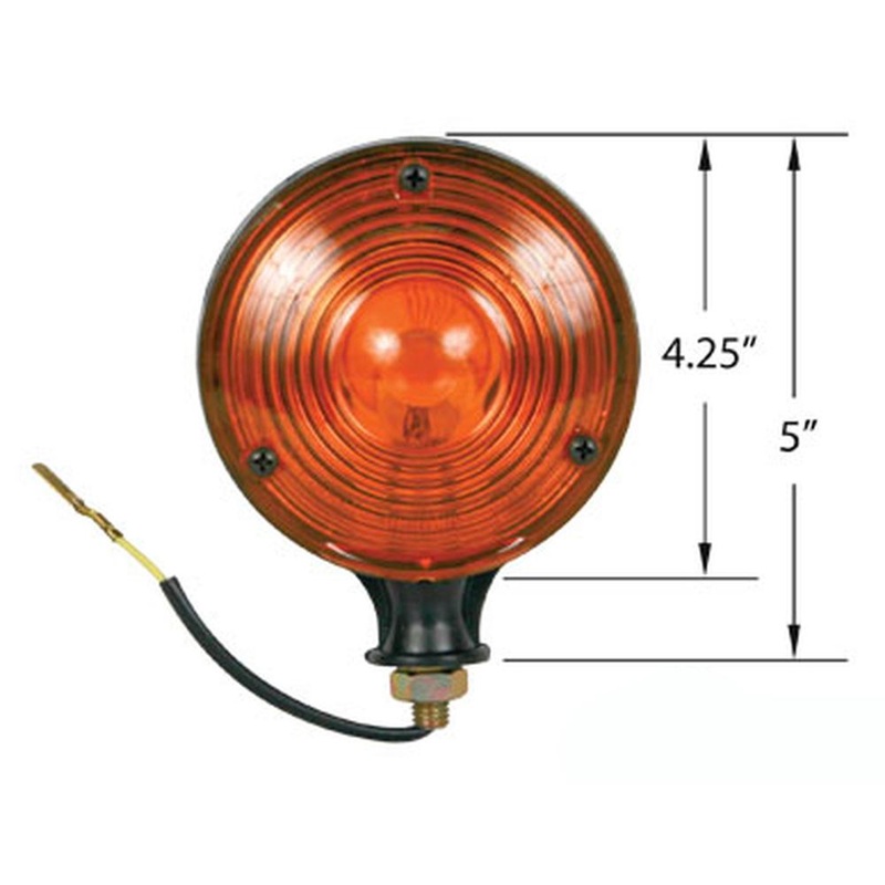 Amber Warning Lamp Light 12V 12 Volt~PL100C 70248110 Fits John Deere