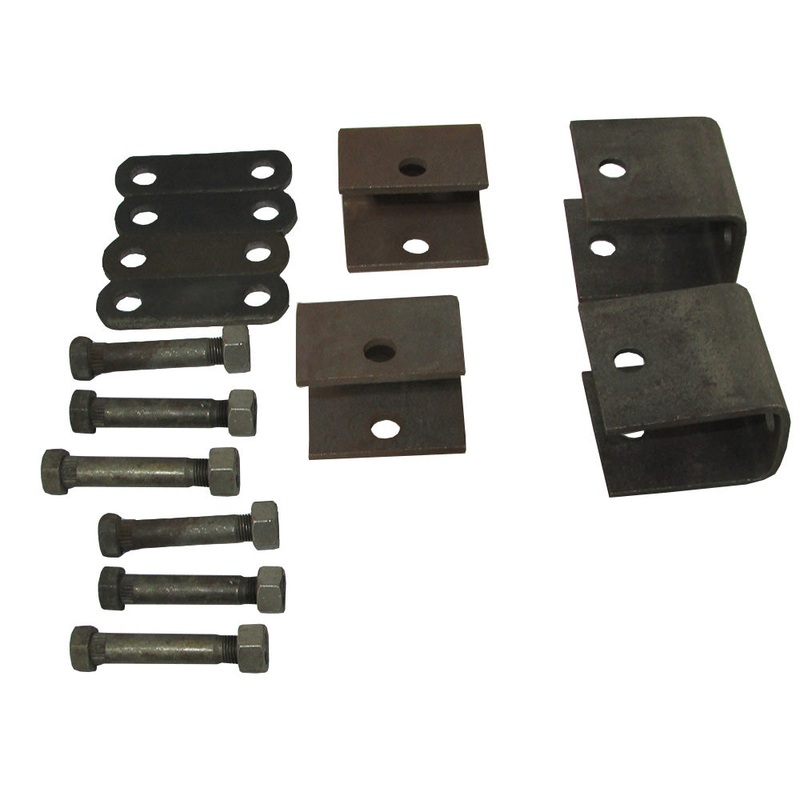 HD 2K to 7K SINGLE Axle Trailer Leaf Spring Hanger Kit Hangers Shackle Straps