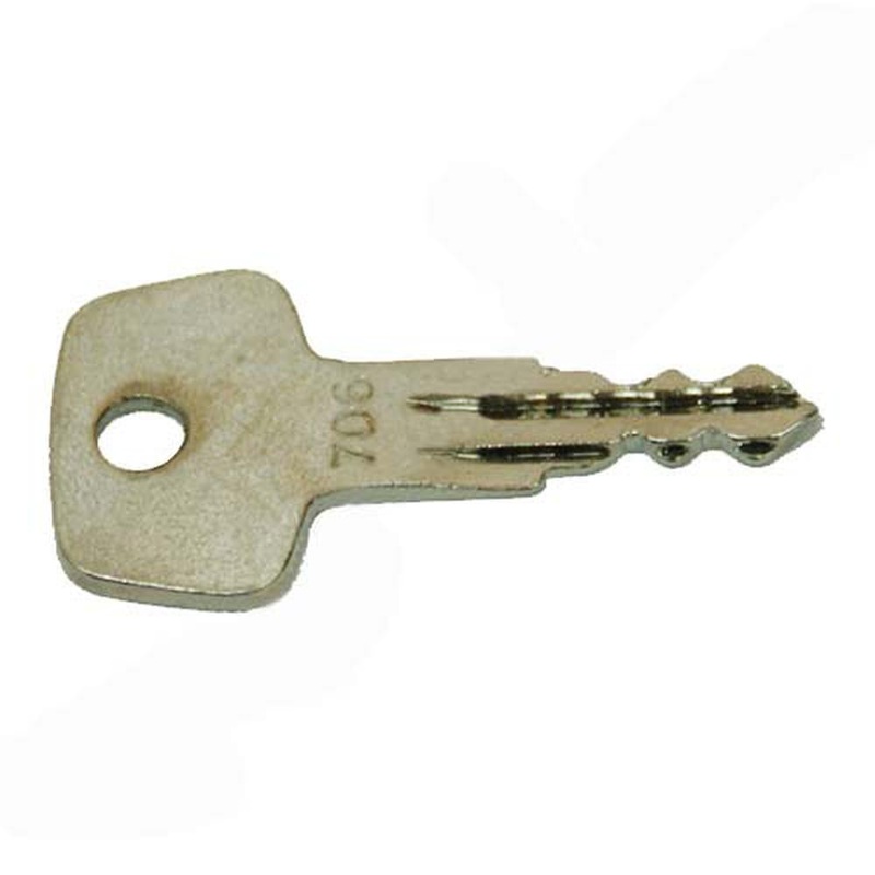 (1) One New Aftermarket Replacement Key stamped 706