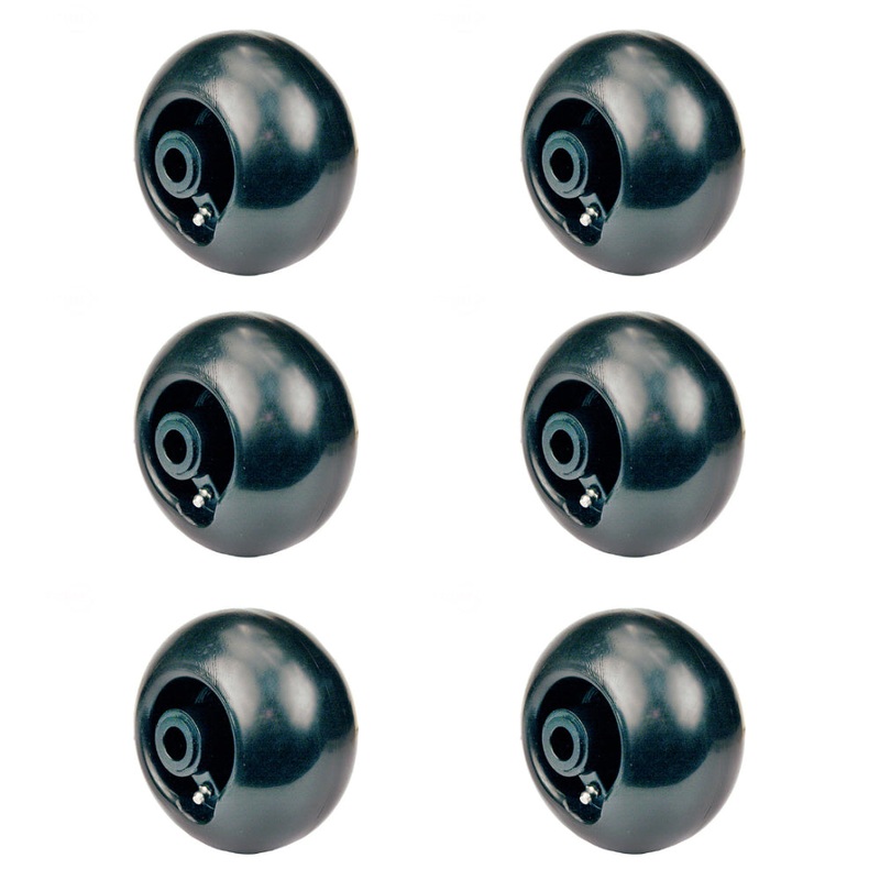 Six (6) Plastic Deck Wheels Fits Kubota ZD321 ZD326 w/ 60" & 72" Decks