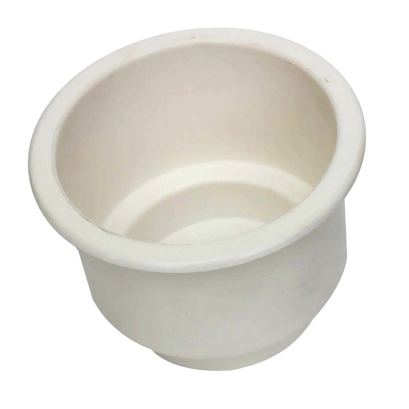 White Plastic Cup Holder Boat RV Car Truck Insert Regular Truck