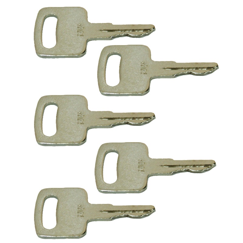 (5) Heavy Equipment Keys Ignition Start Starter Key Set fits JLG Lift Machines