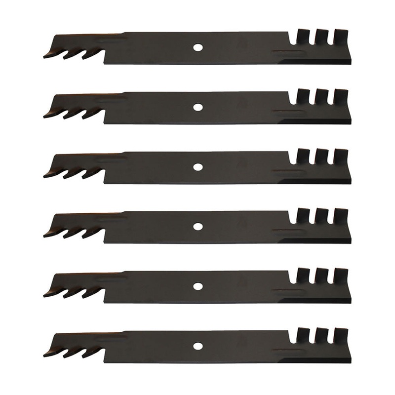 (6) Mower Mulch Blades For Hustler  - 60'' - Super Z & X-One -Side Discharge