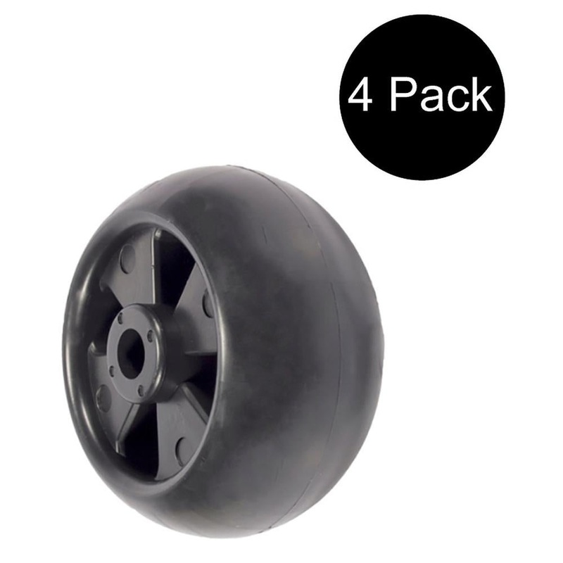(4) Deck Wheel Rollers Fits John Deere AM116299 AM133602 M11149 M111489 Tractors