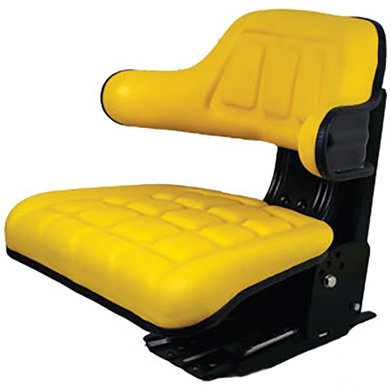 Yellow Waffle Style Suspension Tractor Seat Fits John Deere 2530 2550 2555 2630
