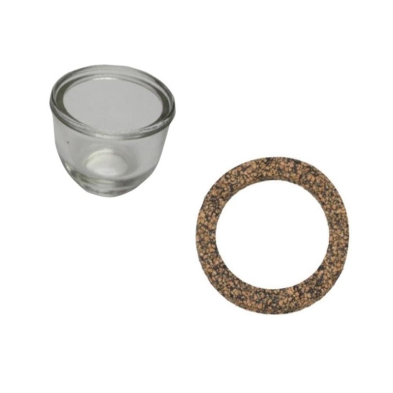 A11208 Sediment Bowl Glass w/ Cork Gasket A11209 Fits Case 430CK 480CK 580CK