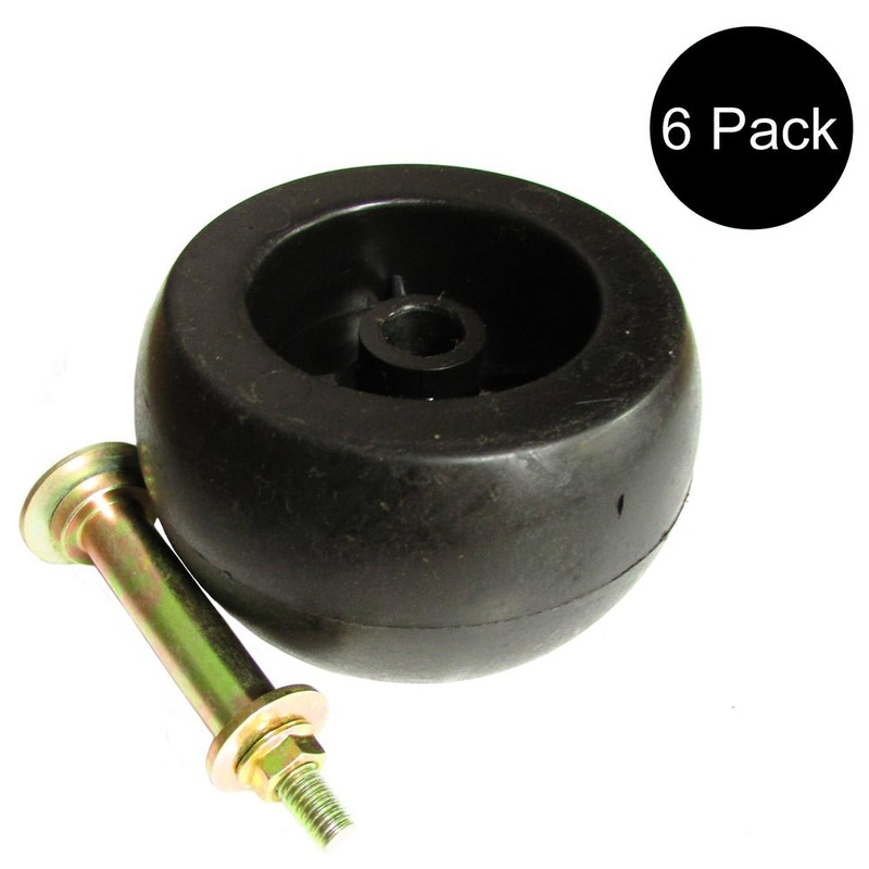 (6) Deck Wheel Roller Kits Fits Exmark 116-9981 Turf Ranger Turf Tracer Tractors