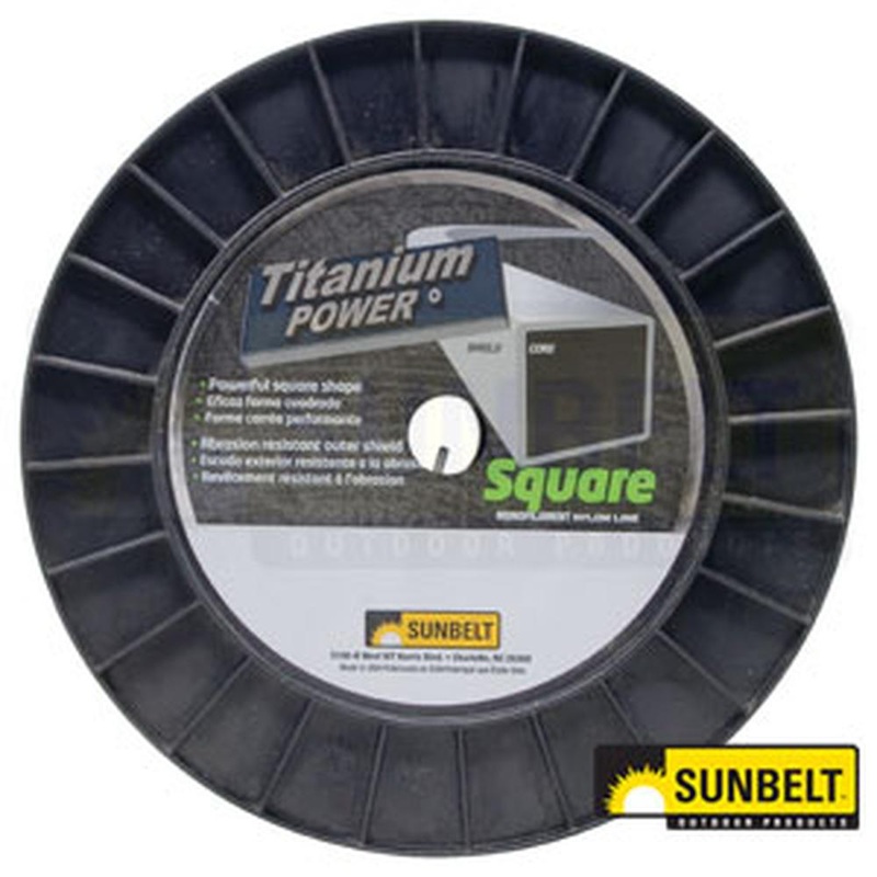 B143130 Titanium Power Trimmer Line, .130" square