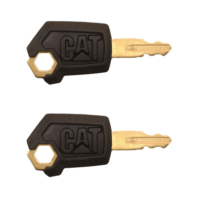 2 Keys Fits CAT Fits Caterpillar Dozer Excavator Crawler Skid Steer Heavy Equip