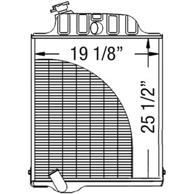 Radiator Fits 4040 AR79450 AR79450-A RE21894 RE21894-A