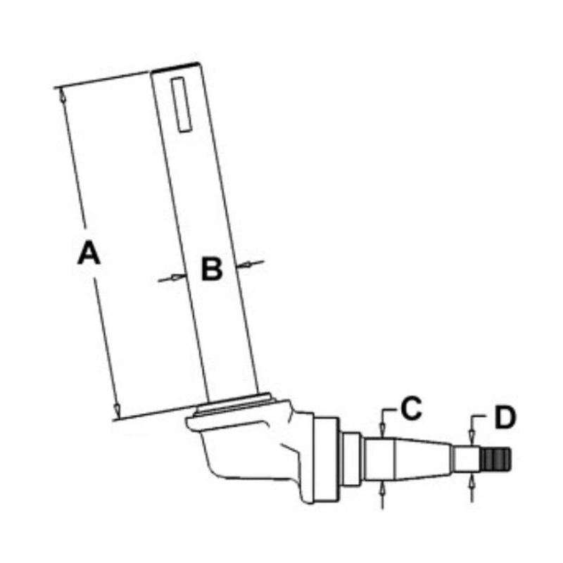 Spindle - Right Hand Fits International 656 460 544 2544 383911R91