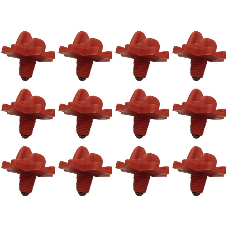 12 Pack Water Feeding Kit Horizontal Side Mount Waterer Chicken Drink Nipples