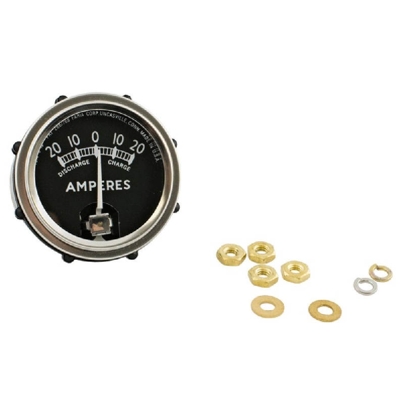 20 Amp Gauge Ammeter Universal Fit 2" Hole Fits Ford Fits Massey Ferguson Fits C