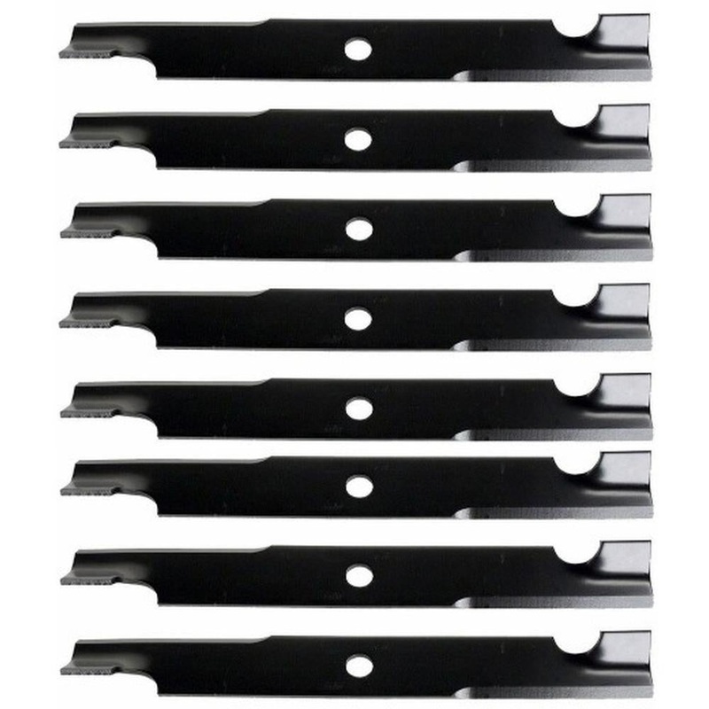 (8) Replacement Notched Mower Blades 18" X 5/8" Fits Exmark 103-2508 103-2518