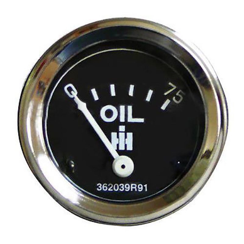 IHS502 Oil Pressure Gauge (0-75 PSI) - Dash mounted Fits International