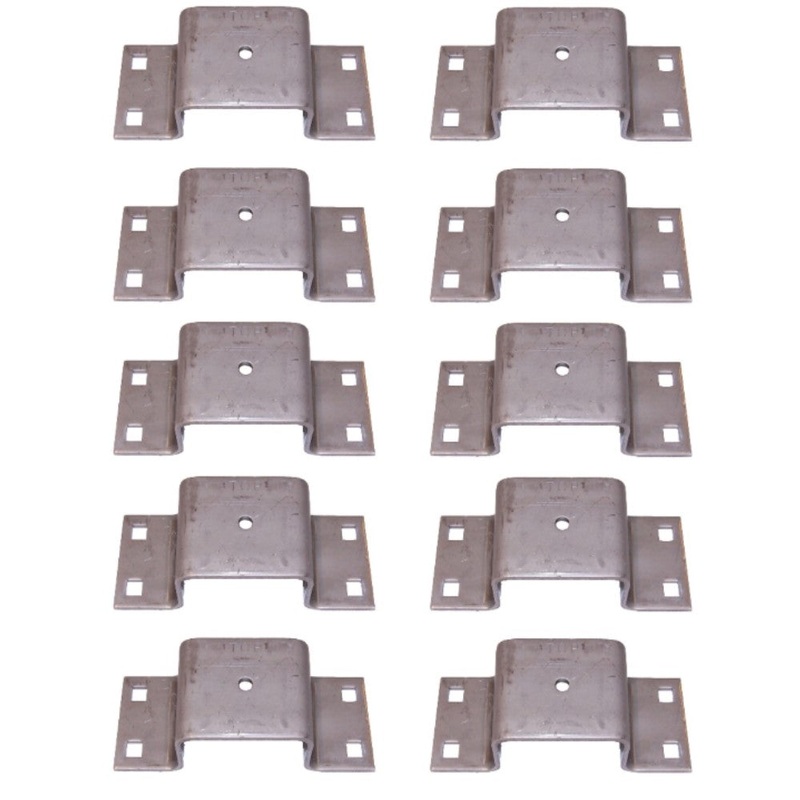 10 Pack Tapered Bolt-on Stake Pocket for Trailers & Trucks 10 Gauge