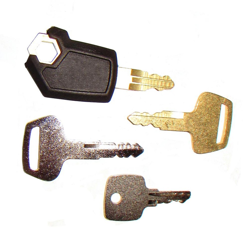 (4) Keys Heavy Equipment Key Set Fits CAT 5P8500 Komatsu 787 Fits John Deere Fit