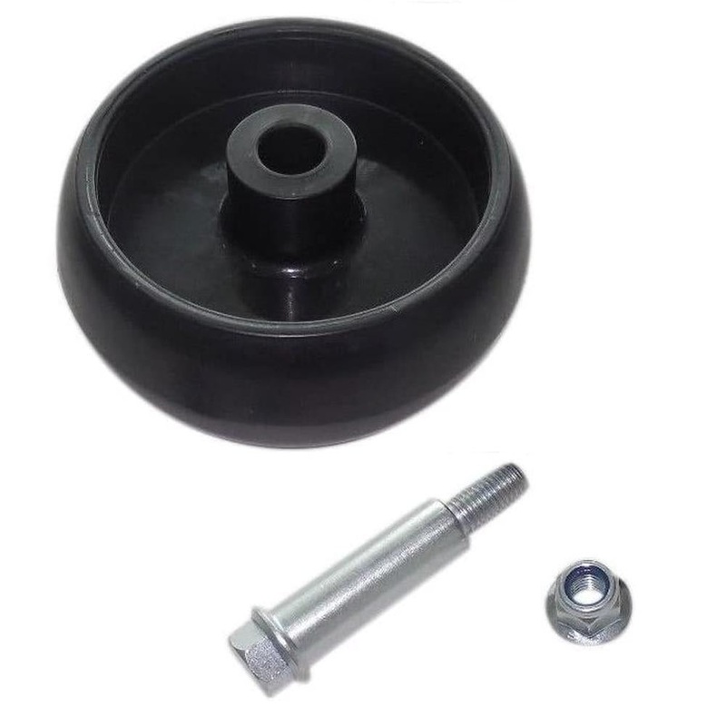 (1) Deck Wheel with Bolt and Nut Fits John Deere D100-D170 E110-E180 G100