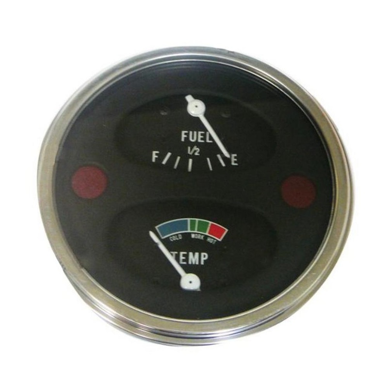 Instrument Cluster Fuel & Temp Gauge 101340A fits Oliver 550 770 Negative Ground