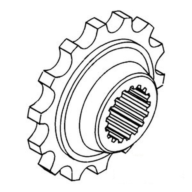 Rear Coupler Sprocket Fits 1750 1755 1800 1850 1855 1900 1950 1950T 1955 107416A