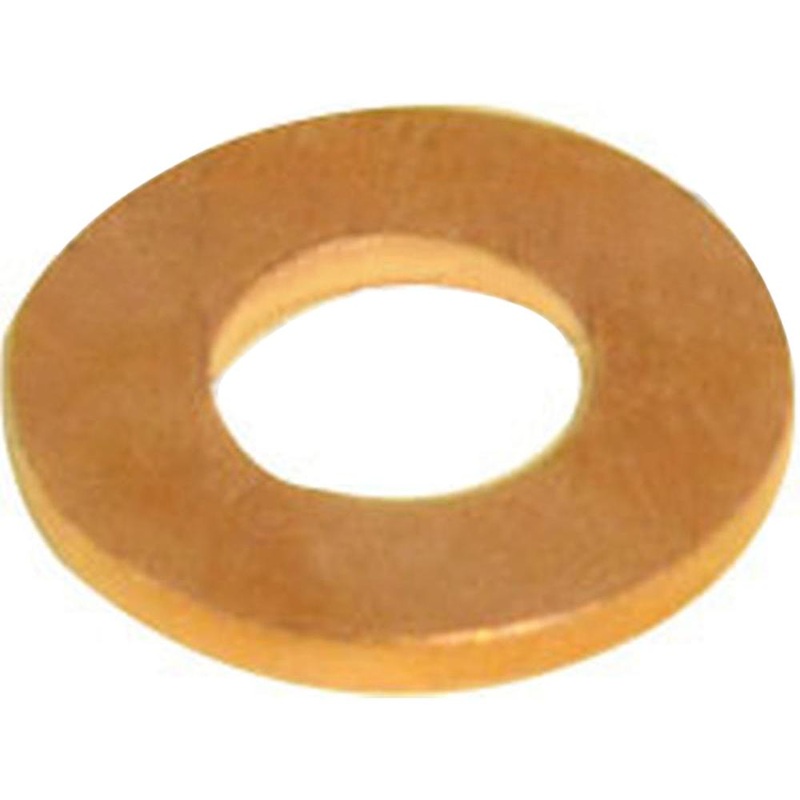 S.6371 Copper Washers, ID: 2/5'' x OD: 5/6'' x Thickness: 0.0747'' Fits Perkins