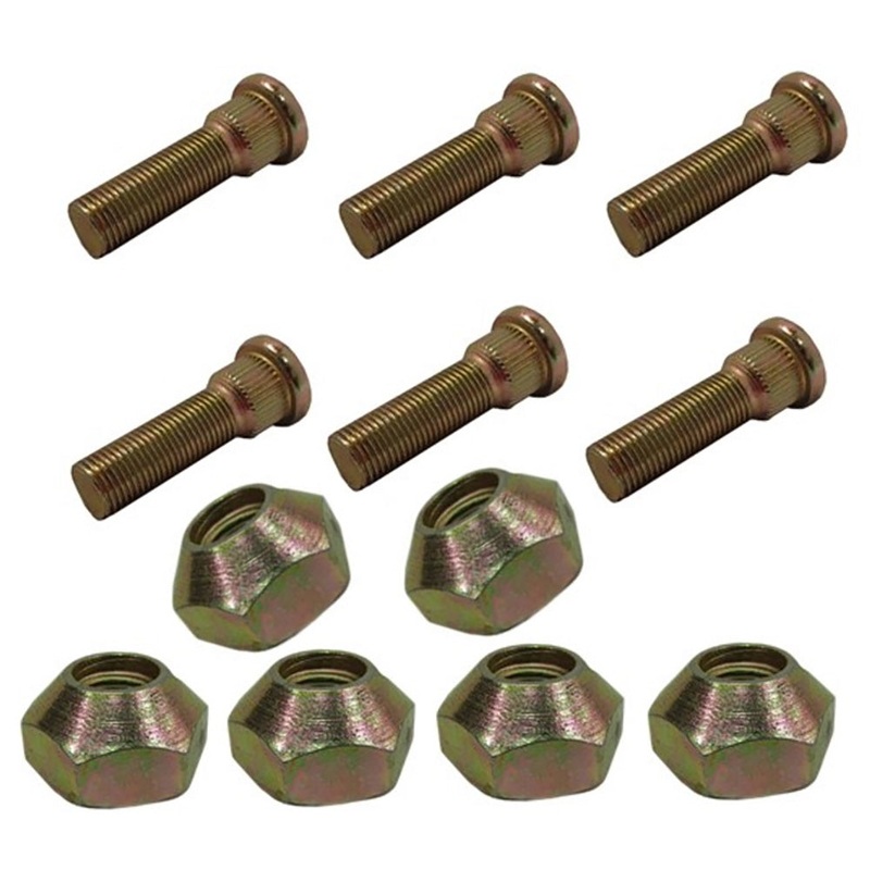 195490M91 Wheel Studs w/ Lug Nuts Set 181328M1 Fits Massey Ferguson TO35 F40 135