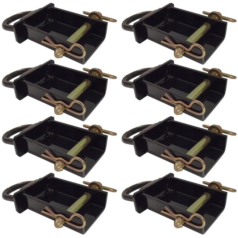 Eight Stake Pocket D-Rings PK-SPTD for Fast Easy Tie-Down Points Secures Cargo