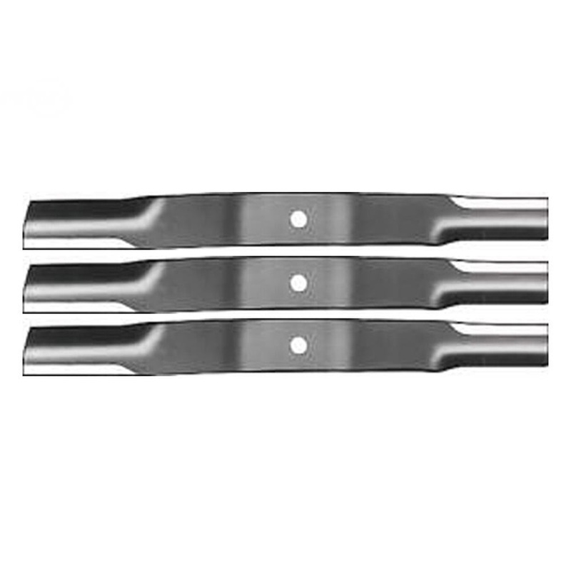 60" Cut Fits Rotary 6432 Left Hand Lawn Mower Blade Set (3): Fits Woods #31359