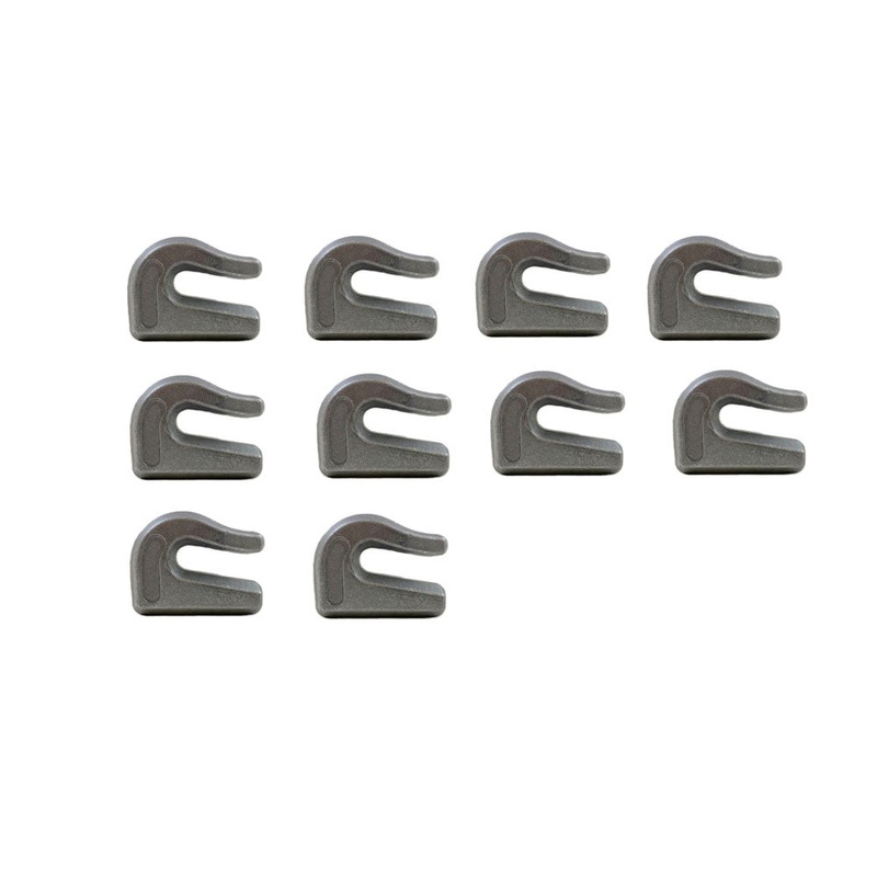 (10 Pack) G70 5/16" Weld On Chain Grab Hooks Bucket Flatbed Trailer Wrecker Tow