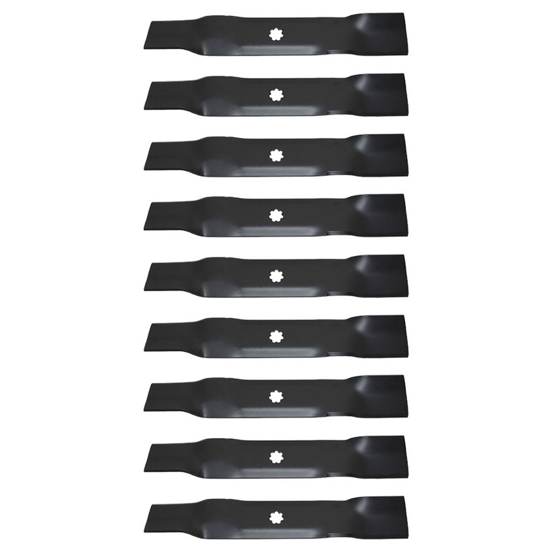 Nine (9) Mower Blades Fits Oregon 92-104 & Fits John Deere GX21784, GY2085