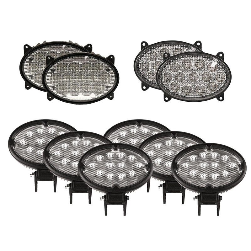 Complete Flood Beam LED Light Kit Fits John Deere 20 & 30 Series Tractors