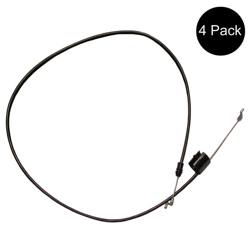 (Pack of 4) Engine Control Cable for AYP Fits Husqvarna 162778 176556 532176556