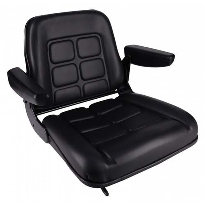 S830801 Low Back Seat, Black Vinyl Fits Mitsubishi