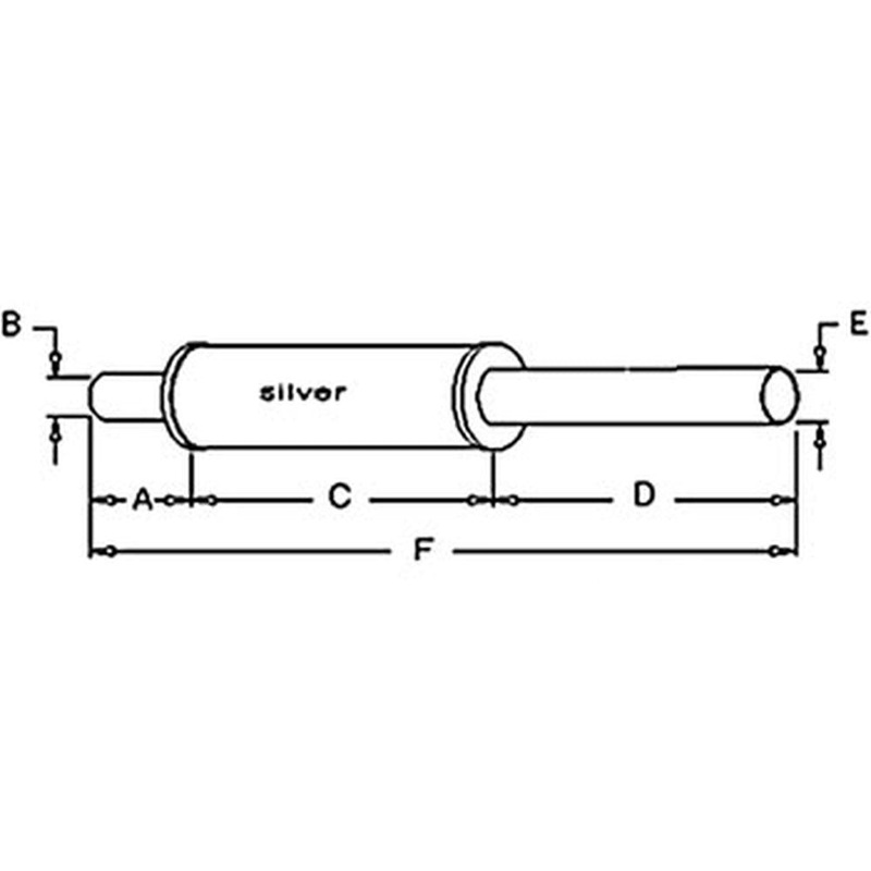 70234494 Muffler 29" Long 2" O.D 1 15/16" I.D Fits Allis Chalmers D15 D17