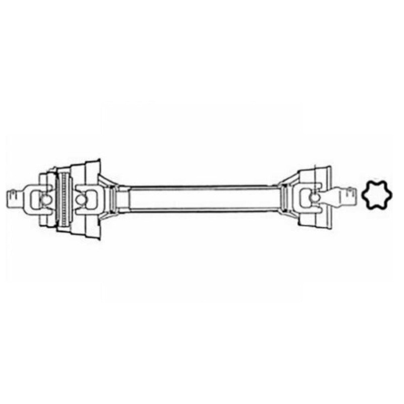 84110105 Constant Velocity CV Driveline PTO Fits Case IH LBX332 Fits New Holland