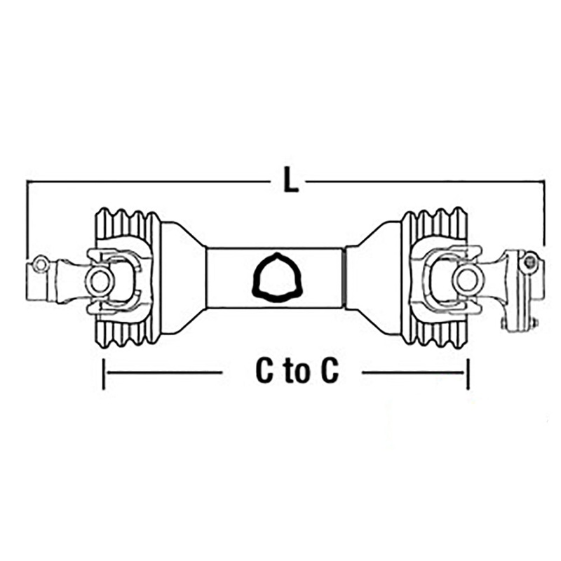 CS84818 PTO Driveline 1 3/8" 6 QD Shear Bolt Clutch For Universal Product N16234