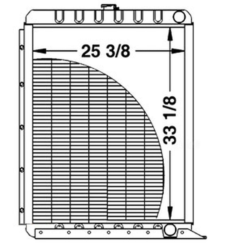 WN-A189213-PEX Radiator Fits International/CaseIH 1460 1480 1640 1660
