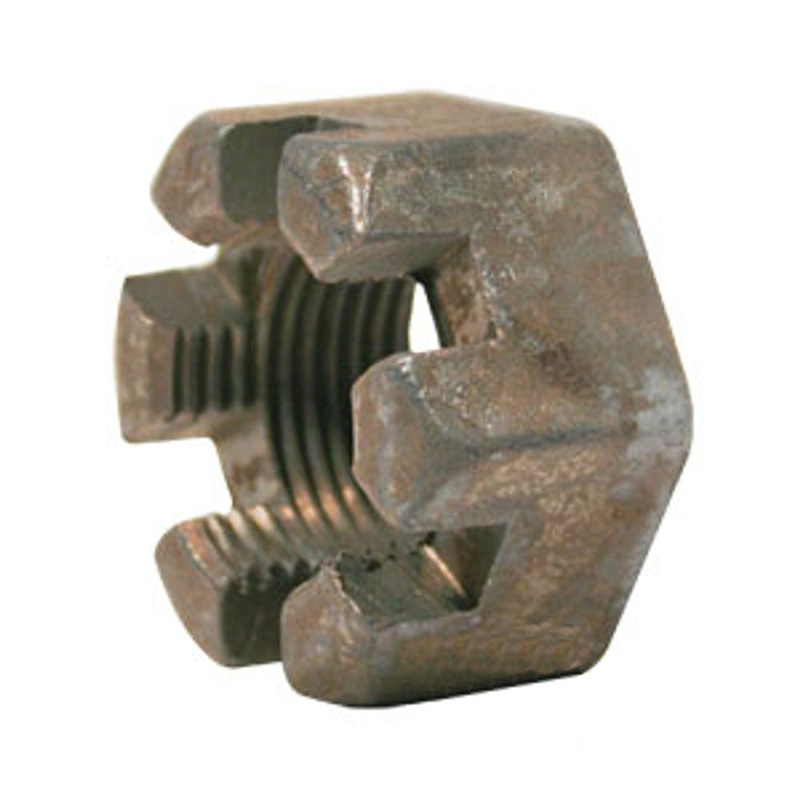 00020900 Nut 1-1/8"-12 Slotted Fits Terrain King Rotary Cutter A-Boom A1300M