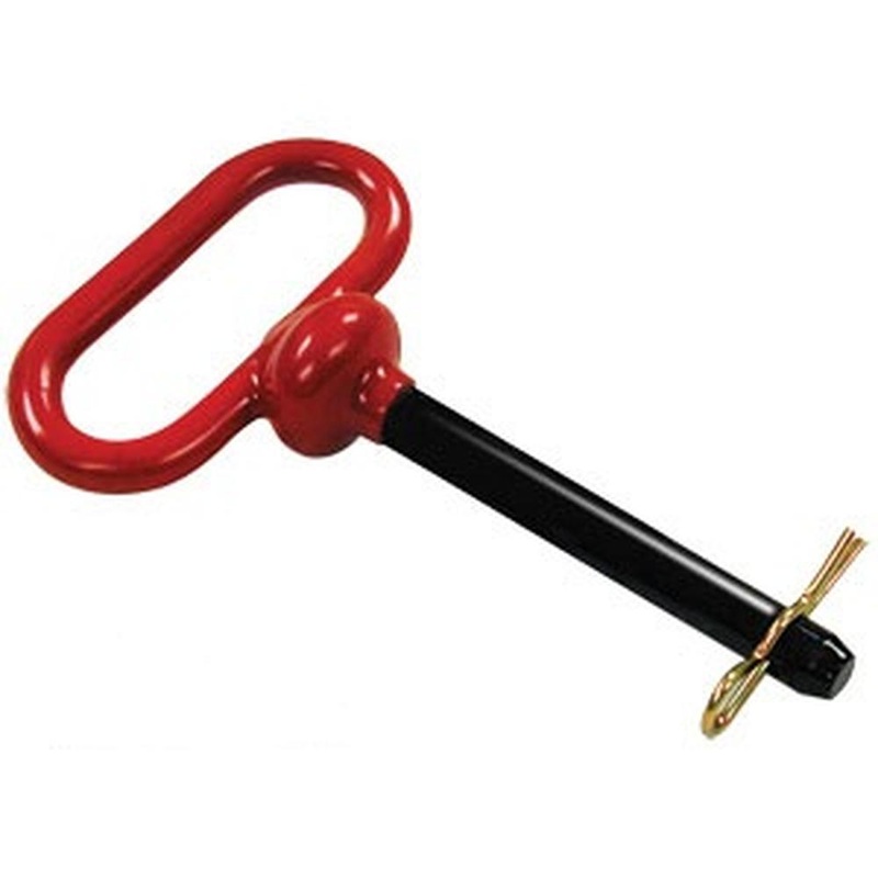 A-HP107-AI Hitch Pin, Red Handled 1" x 7 1/2"