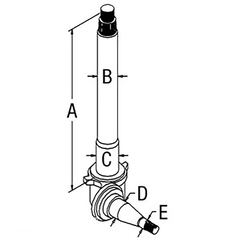 D5NN3106E New Left Hand Spindle Fits Ford/New Holland Tractor 5700 6700 7