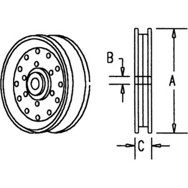 312446490 New Idler Pulley Made for Mpl Moline Tractor Models 8560 8570 8590 +