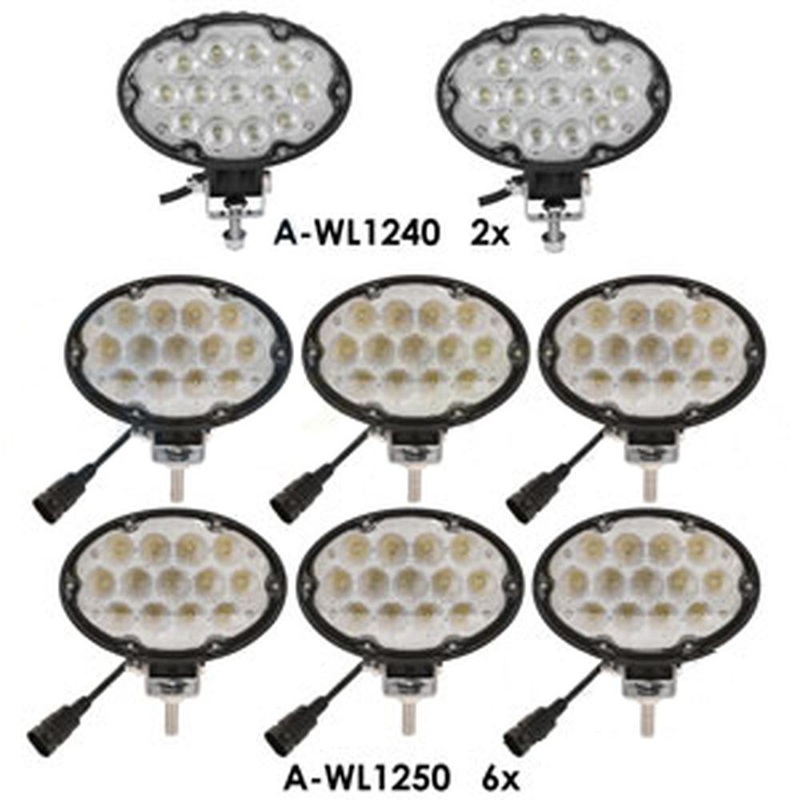 A-WL9697KT-AI Light Kit, LED, 8 Lights