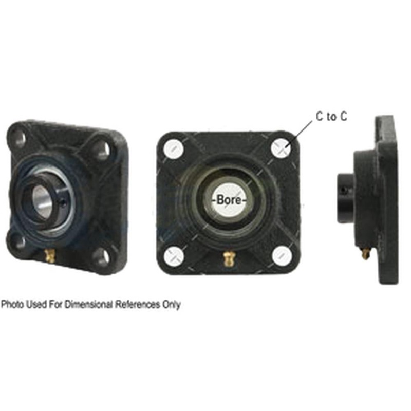A-WGFZ23-I-AI 4 Bolt Flanged Bearing W/ Lock Collar, Re-Lubricatable