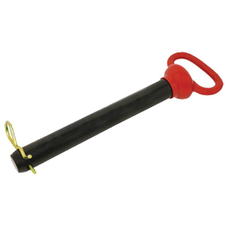 A-HP108-AI Hitch Pin, Red Handled 1 1/8" x 8 1/2"