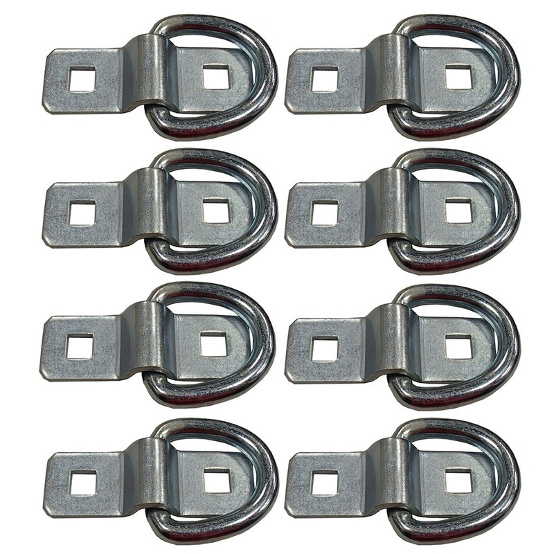 DR038-SS Eight (8) New Bolt-on D-Rings For Trucks / Trailers
